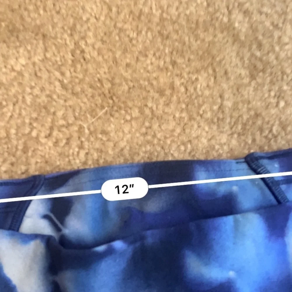 Lululemon blue train times crop 17” leggings - Picture 3 of 7